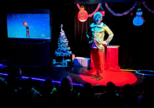 spectacle de clown et de magie à Noël